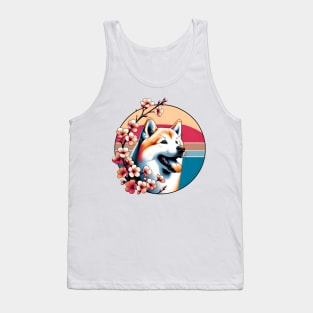 Joyful Hokkaido Amidst Spring's Cherry Blossoms Tank Top